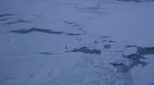 Pacific Ocean out past Unalakleet. These ice patterns are awesome.